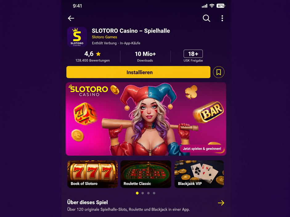Slotoro app download