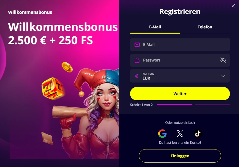 Slotoro login